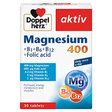 Doppelherz Magnesium 400 + B1 + B6 + B12